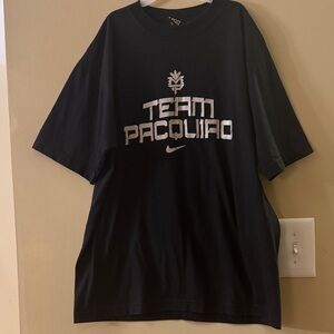 The prints & Plain Black Team Pacquiao Tee XL Nike